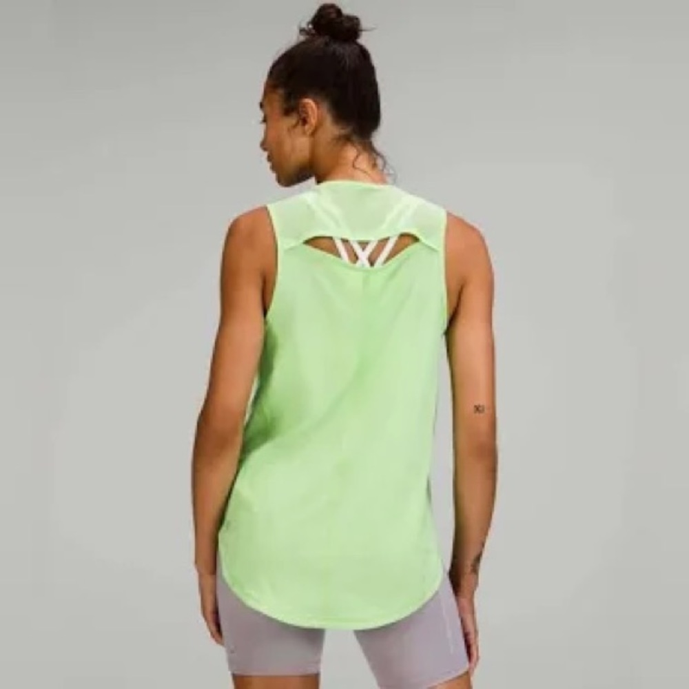 New Lululemon Sculpt Tank Top Scream Green Light Size 4